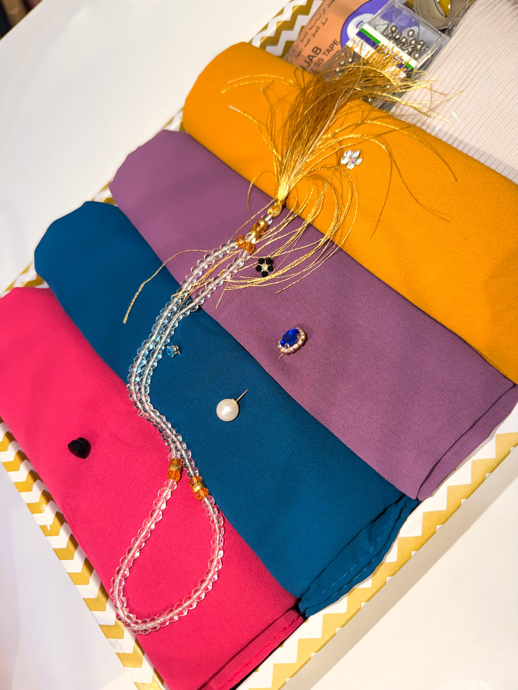 Mbs Alshifa Chiffon Hijab & Accessories Combo